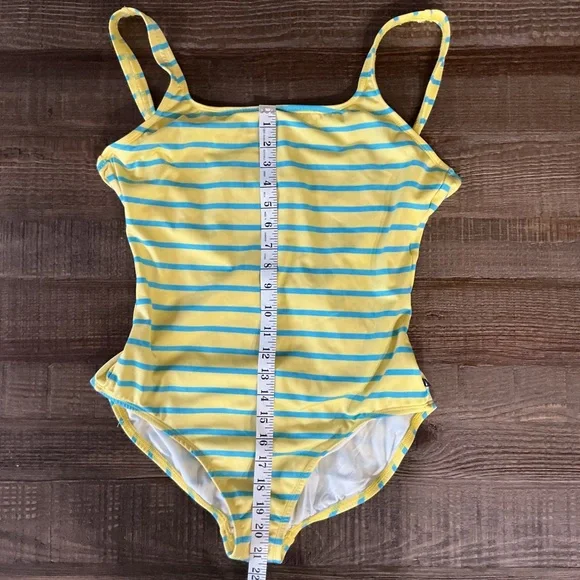Nautica Yellow and Blue Striped Swimsuit Size 16 - Picture 5 of 8